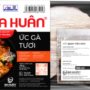 Ức gà quay tiêu đen