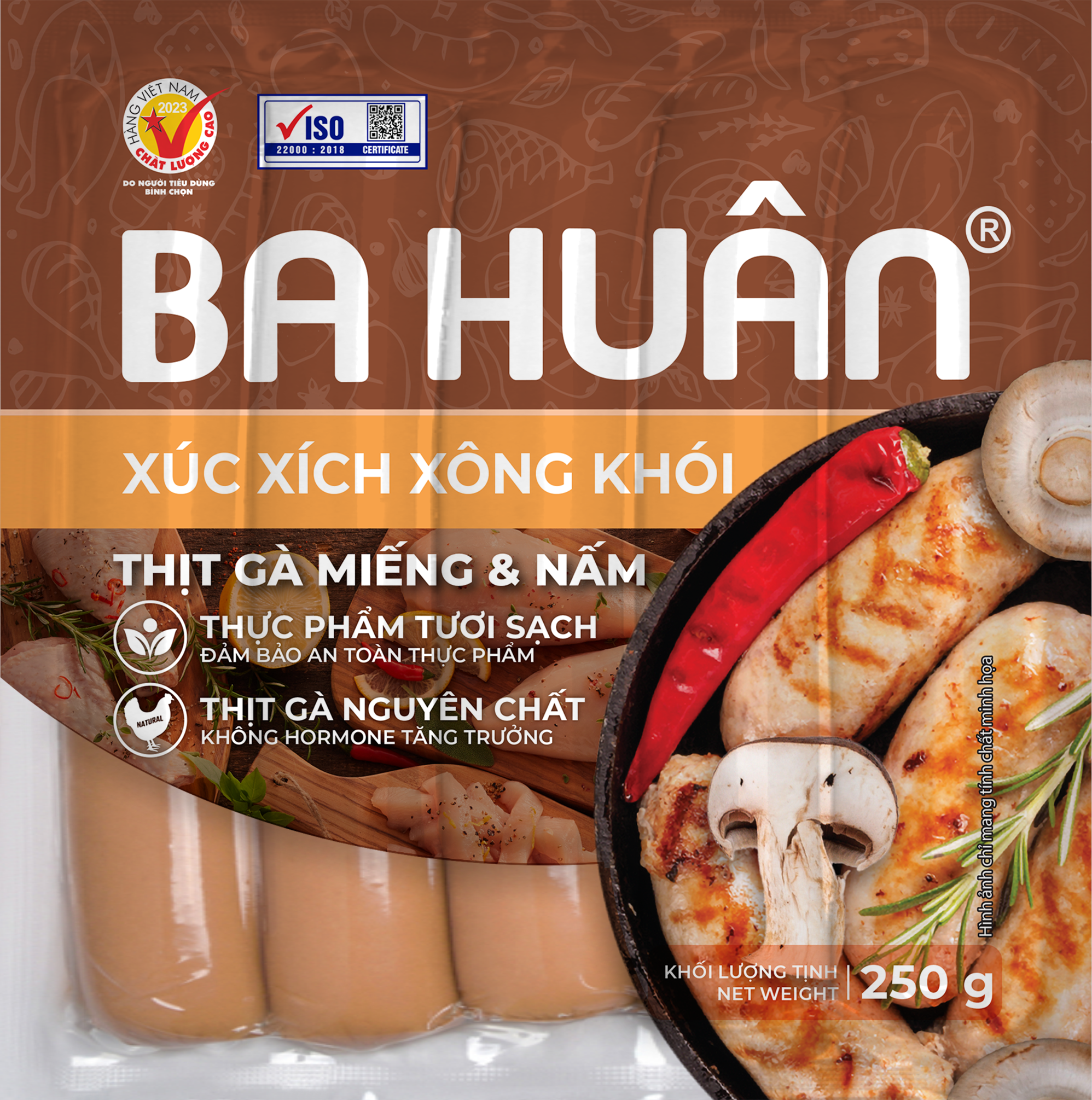 Package Sausages_Thit Ga mieng & Nam_Mockup 250g_Opt 02 (1)