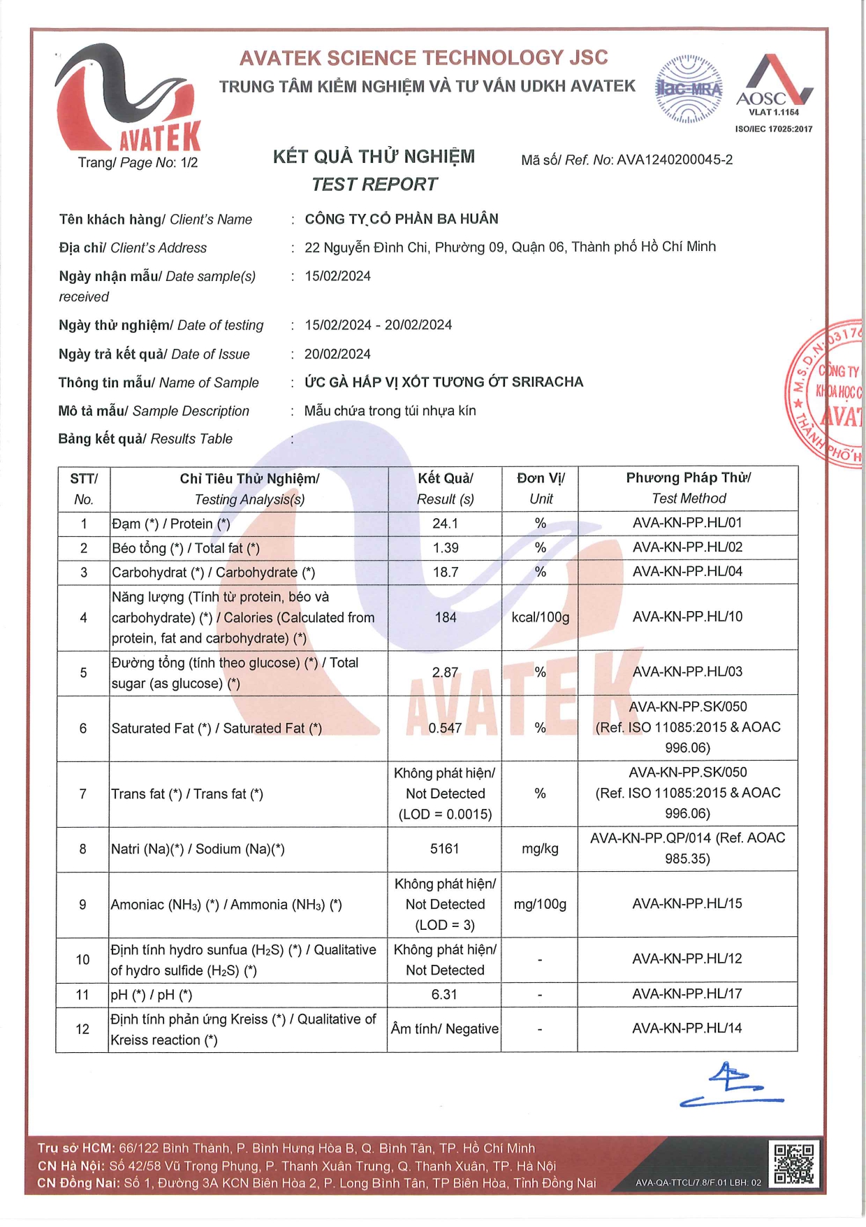 TCB 216 Ức gà hấp vị xốt tương ớt Sriracha_page-0006